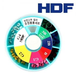 HDF 해동조구사 - 천연고무 컬러 순정봉돌세트 HA-709 - 유정낚시 